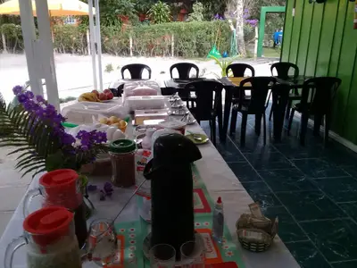 Café da manhã da Pousada Duda Mel