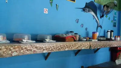 Café da manhã da Pousada e Camping Tubarão