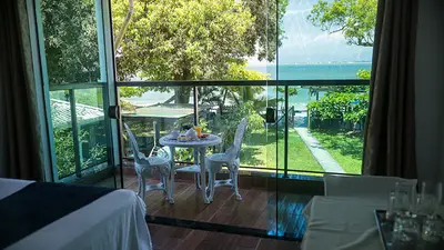 Quarto da Pousada Chalés do Laurindo, Ilha do Mel PR