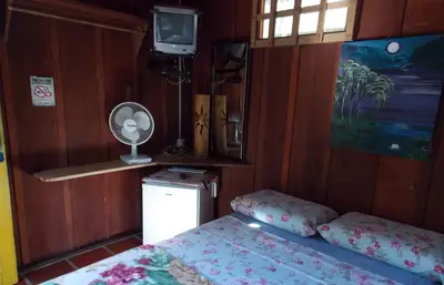Quarto da Pousada da Lua, Ilha do Mel PR