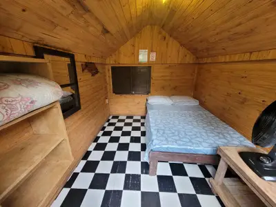 Quarto para 4 pessoas da Pousada e Camping do Clodo
