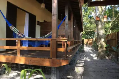 Redes na varandas - Pousada Villa dos Pássaros - Ilha do Mel - Pr